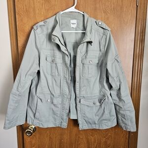 Kensie Utility Jacket in Light Green